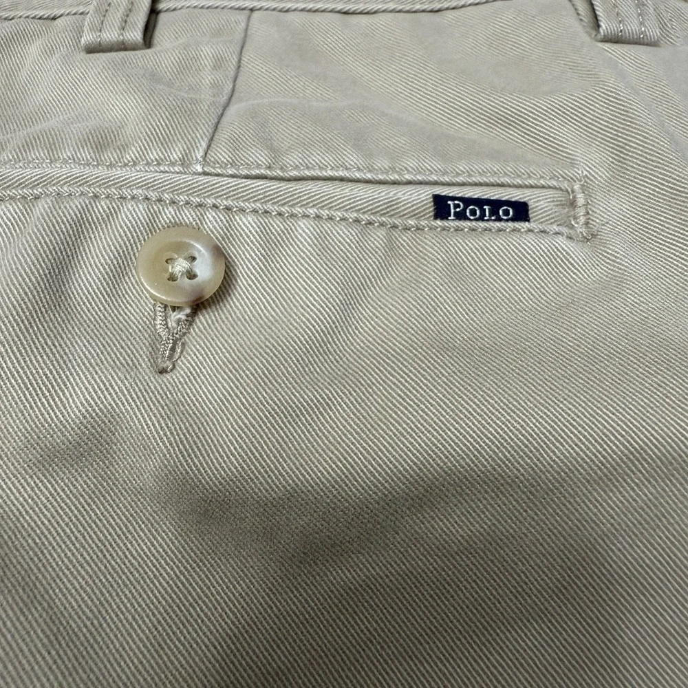 Polo Ralph Lauren chino pants mens 36x34 khaki classic flat front preppy casual